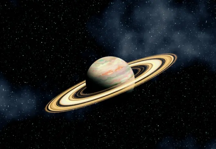 Celestara, Cosmic Saturn Horizon Wallpaper Mural