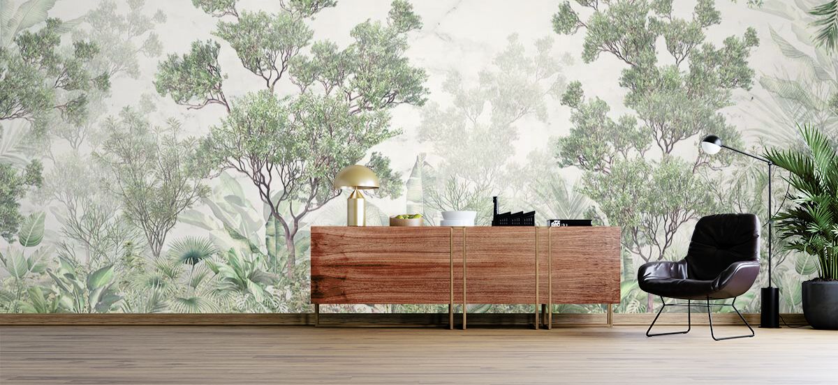 Hariyali, Beautiful Green Tropical Trees Serenade Wallpaper