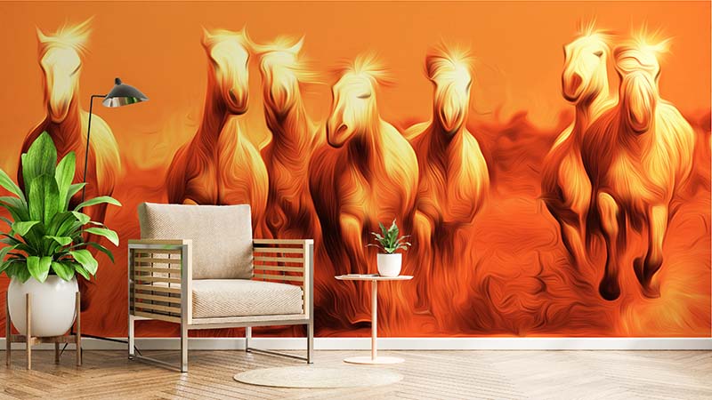 The-Magnificent-Seven-Horses-Wall-Art-Wallpaper-Mural-M