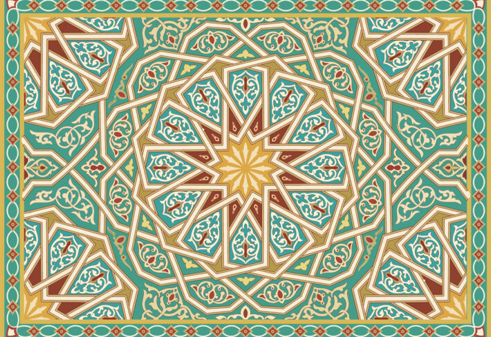Astrion, Rhythmic Geometry Medallion Ceiling Mural