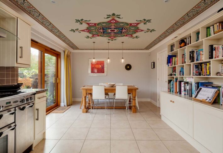 Mandorix, Ornate Mandala-Inspired Ceiling Mural