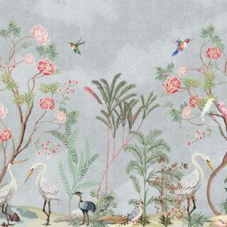 Rosendale, Garden Birds Chinoiserie Mural