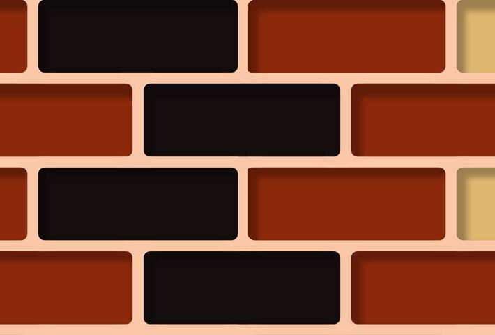 Amberford, Heritage Brickwork in Warm Earth Tones Wallpaper