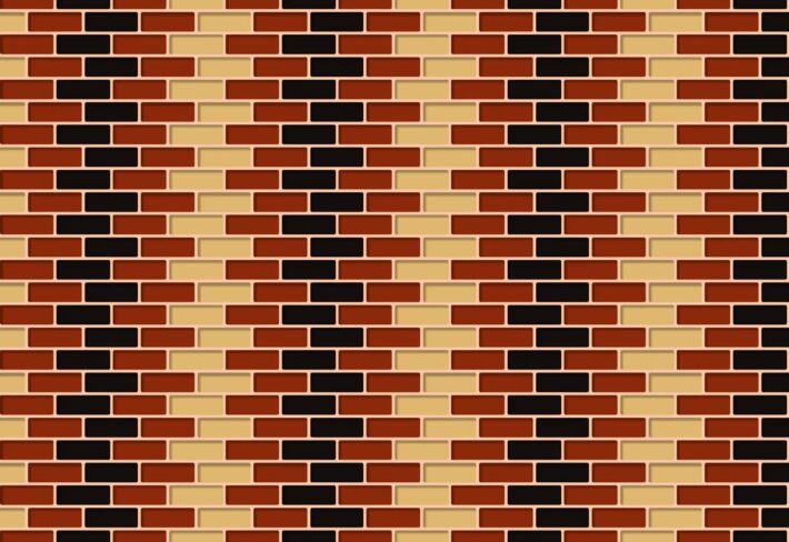 Amberford, Heritage Brickwork in Warm Earth Tones Wallpaper