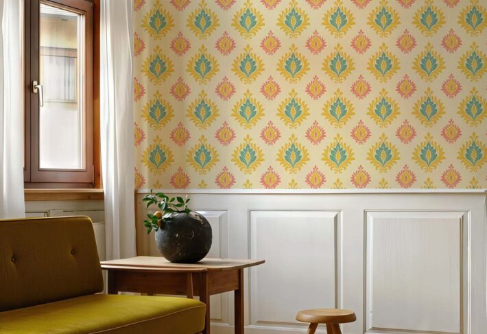 Primelle, Delicate Motifs Bloom in A Symphony of Soft Elegance Wallpaper