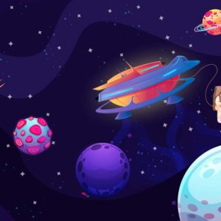 Nova, Colorful Burst in A Whimsical Universe Mural