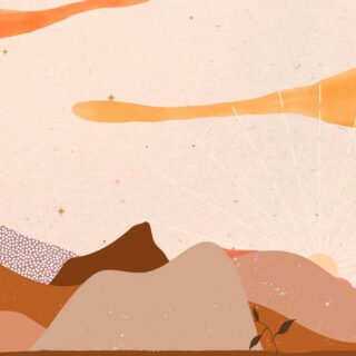 Terra, Earthy Palette of Abstract Bohemian Horizons Mural