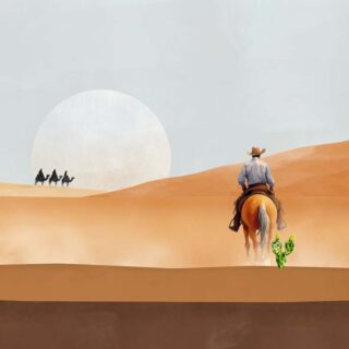 Nomad, Timeless Journey Across Desert Mural
