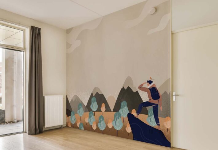 Explorer, Spirit of Adventure in the Wilderness Mural mockup