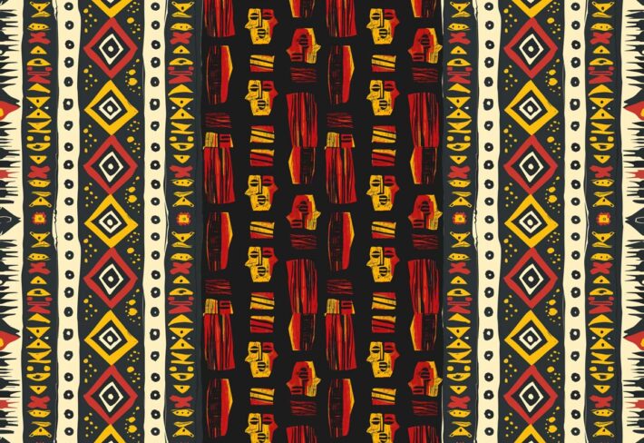 Zambora, Afro American Pattern Wallpaper