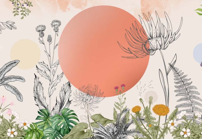 Solridge, Sunset Bloomscape Wallpaper Mural