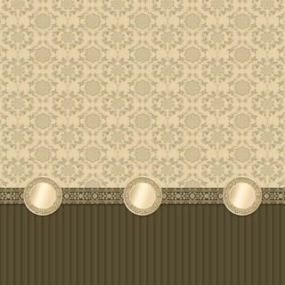 Heritage, Cream & Olive Classic Pattern Wallpaper