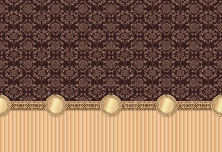 Heritage, Tan & Brown Classic Pattern Wallpaper