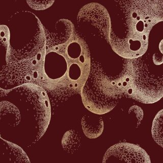 Nebula, Abstract Gold Pattern Wallpaper Mural
