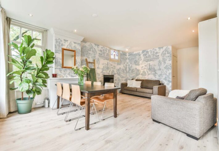 Villeneuve, Pastoral Village Wallpaper Mural mockup