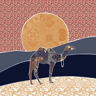 Marrakesh, Patterned Desert Landscape Wallpaper Mural