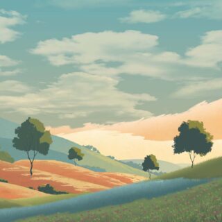 Windale, Painted Meadow Wallpaper Mural