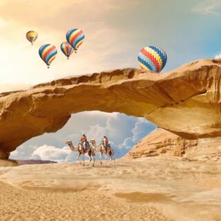 Majesty, Grand Desert Archway Wallpaper Mural
