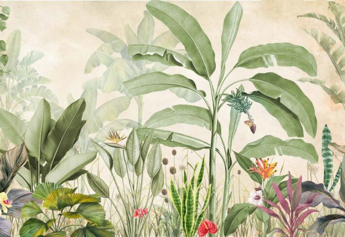 Verdora, Serene Tropical Canopy Wallpaper Mural