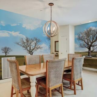 Horizon, Rural Dry Season Scape Wallpaper Mural mockup