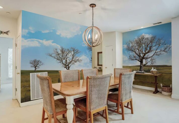 Horizon, Rural Dry Season Scape Wallpaper Mural mockup