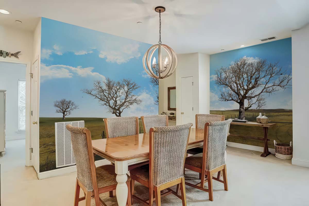 Horizon, Rural Dry Season Scape Wallpaper Mural mockup