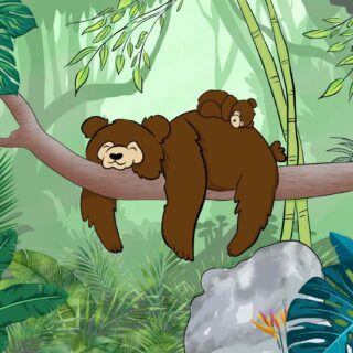 Snuzzle, Jungle Nap Haven Wallpaper Mural