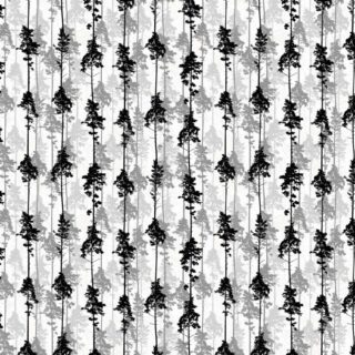 Timber, Monochrome Pine Silhouettes Wallpaper