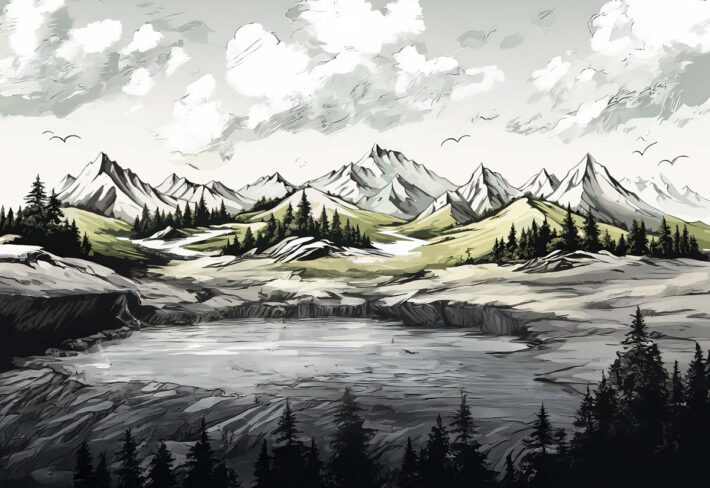Solmera, Valley of Silence Wallpaper Mural