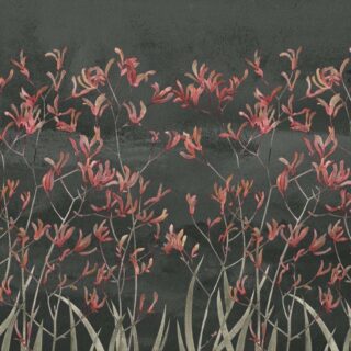 Bloom, Earthy Botanical Stems Wallpaper Mural