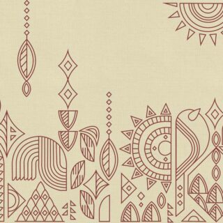Artisan, Sienna Tribal Sun Wallpaper Mural