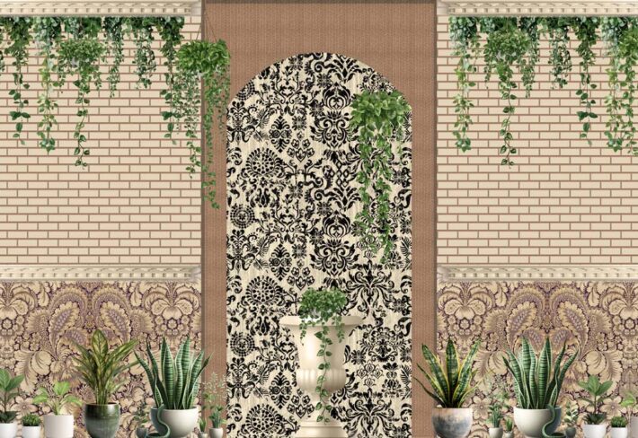 Arbor, Grand Entrance Botanical Wallpaper Mural