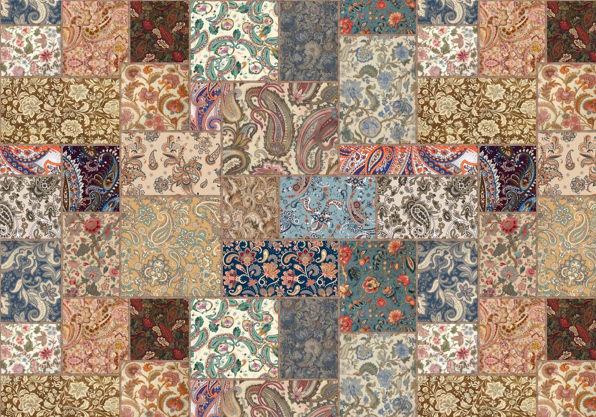 Artisan, Traditional Pattern Collage Mural