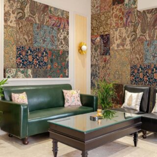 Artisan, Traditional Pattern Collage Mural mockup