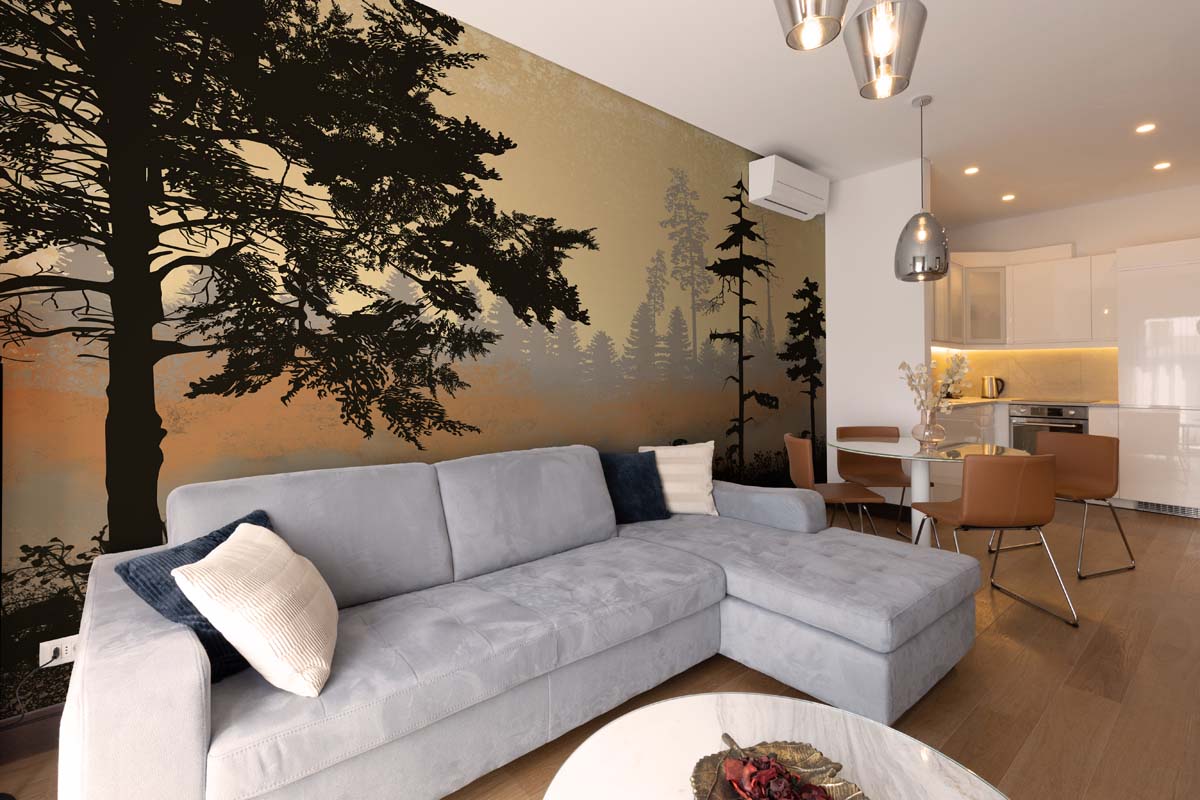 Lurien, Whispering Treefall Wallpaper Mural mockup