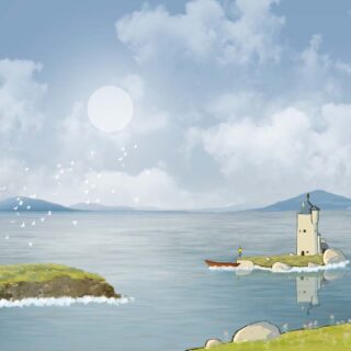 Linareth, Soothing Lighthouse Dreamscape Wallpaper Mural