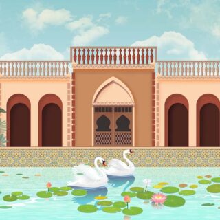 Hamsa, Regal Waterside Retreat Wallpaper Mural
