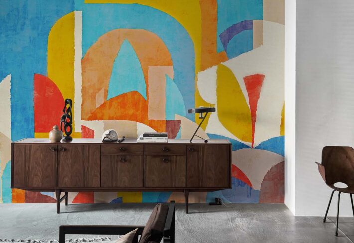 Cavara, Sunspill Geometry Wallpaper Mural mockup