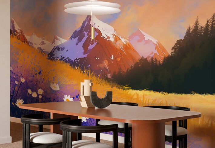 Everyn, Twilight Blossom Wallpaper Mural mockup