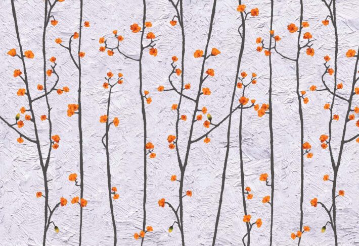 Ambervine, Blossom Branches Wallpaper Mural