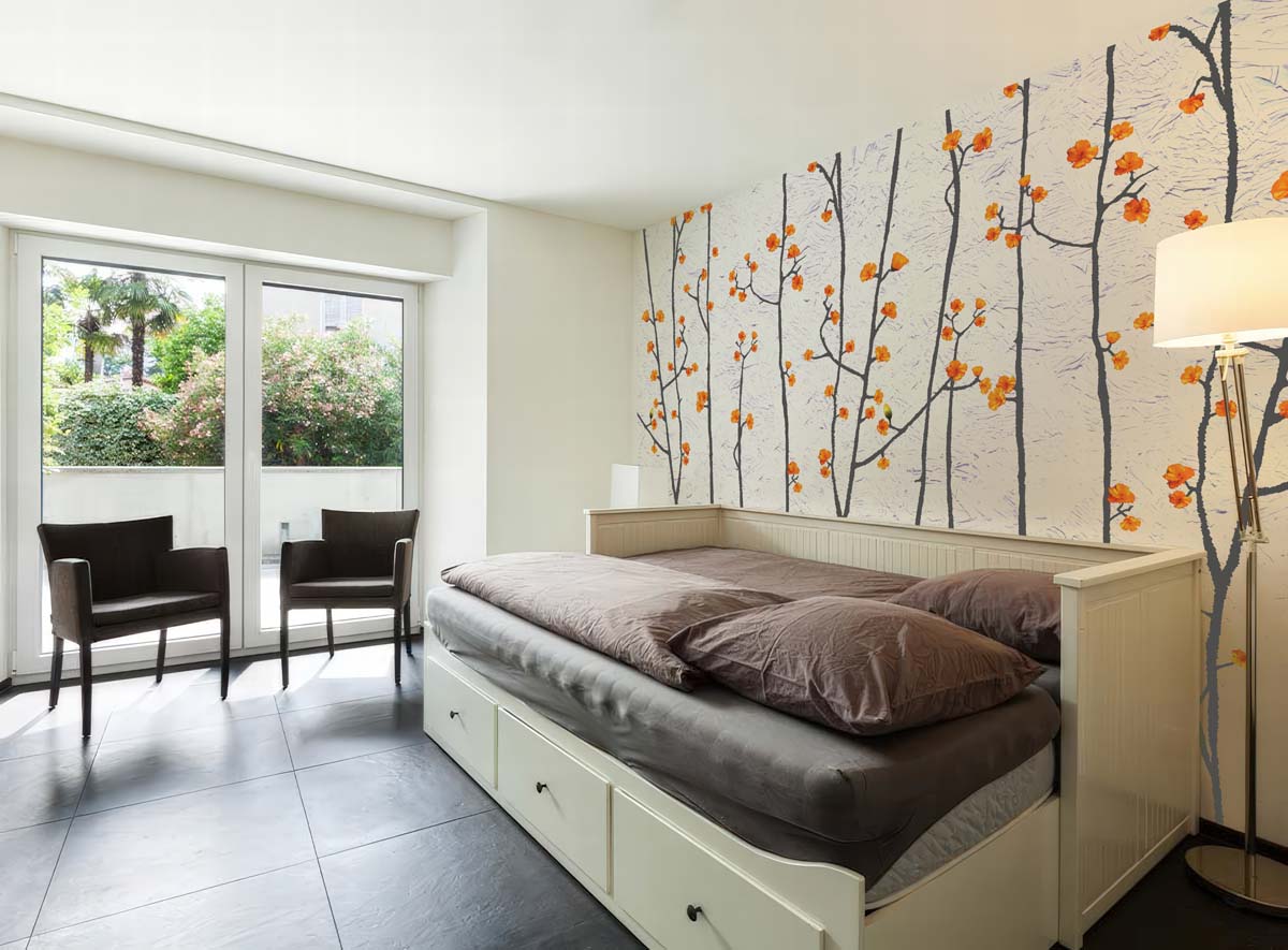 Ambervine, Blossom Branches Wallpaper Mural mockup