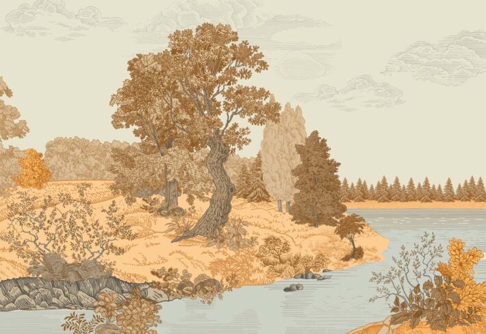 Ashvale, Timeless Canopy Wallpaper Mural