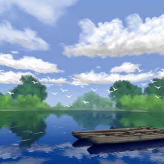 Aetheris, Tranquil Tone Landscape Scenery Wallpaper Mural