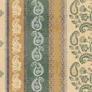 Leilani, Golden Earth Paisley Bloom Wallpaper