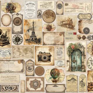 Old World, Nostalgic Journey Wallpaper Mural