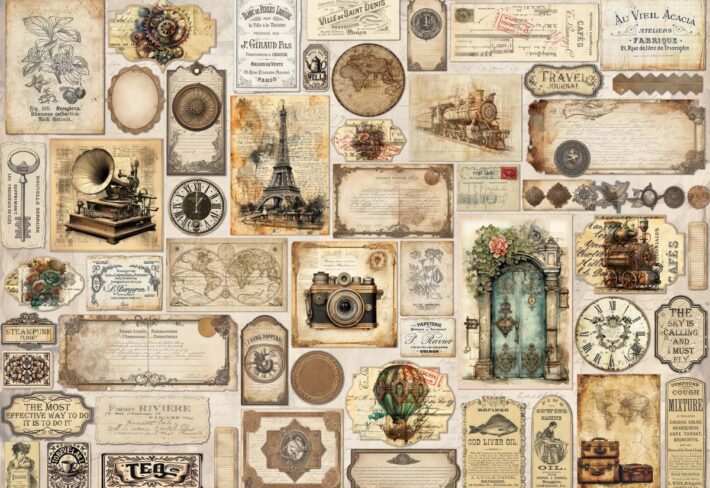 Old World, Nostalgic Journey Wallpaper Mural
