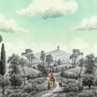 Dreamscape Safari Vintage Wallpaper Mural