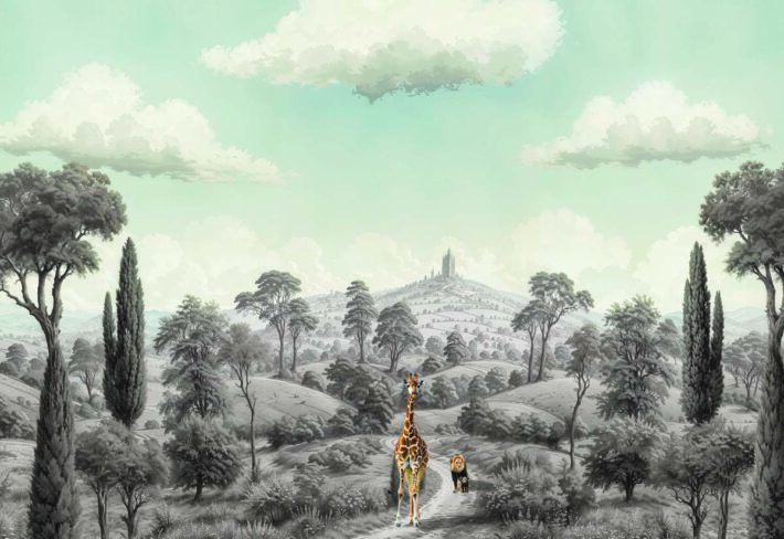 Dreamscape Safari Vintage Wallpaper Mural