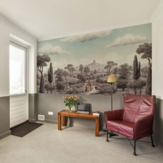 Dreamscape Safari Vintage Wallpaper Mural mockup