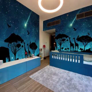 Calista, Enchanted Forest Twilight Mural mockup